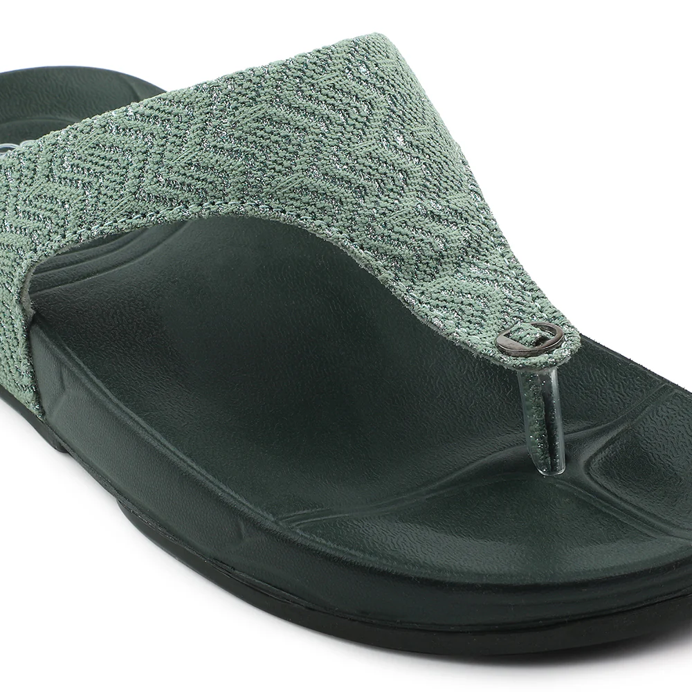 A-HA Green Casual Slipper For Women DIVA-60E By Liberty - Image 5