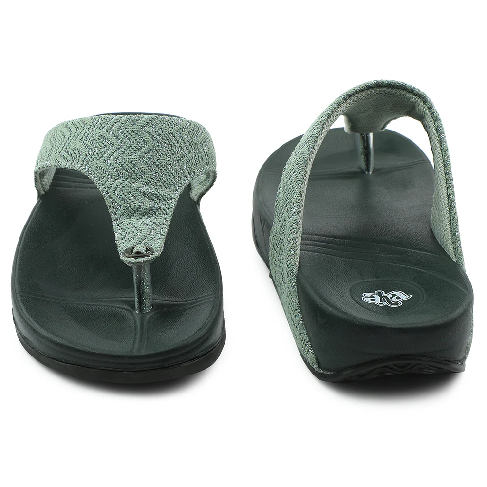 A-HA Green Casual Slipper For Women DIVA-60E By Liberty - Image 6