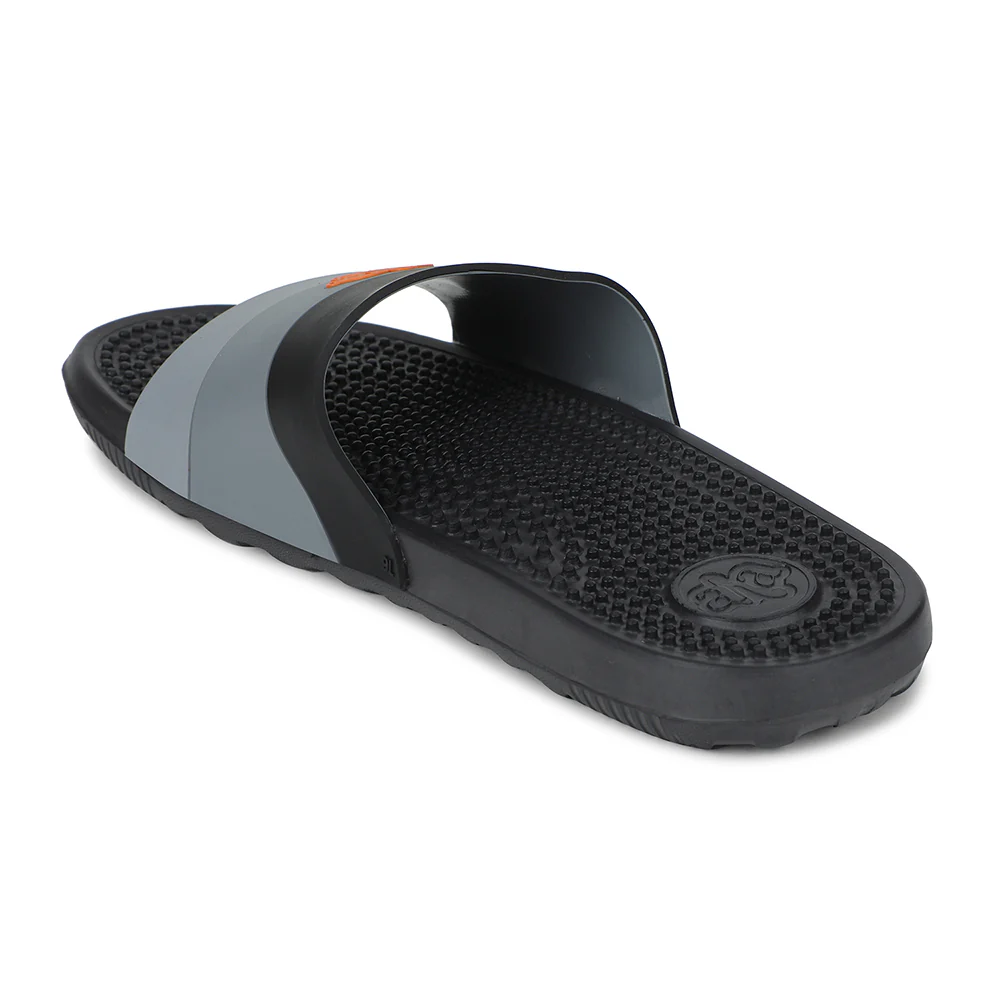 A-HA Grey Casual Slides For Men ADAM-70 By Liberty - Image 5