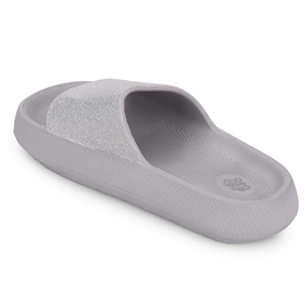 A-HA Grey Casual Slides For Women COMFYWALKL By Liberty - Image 6