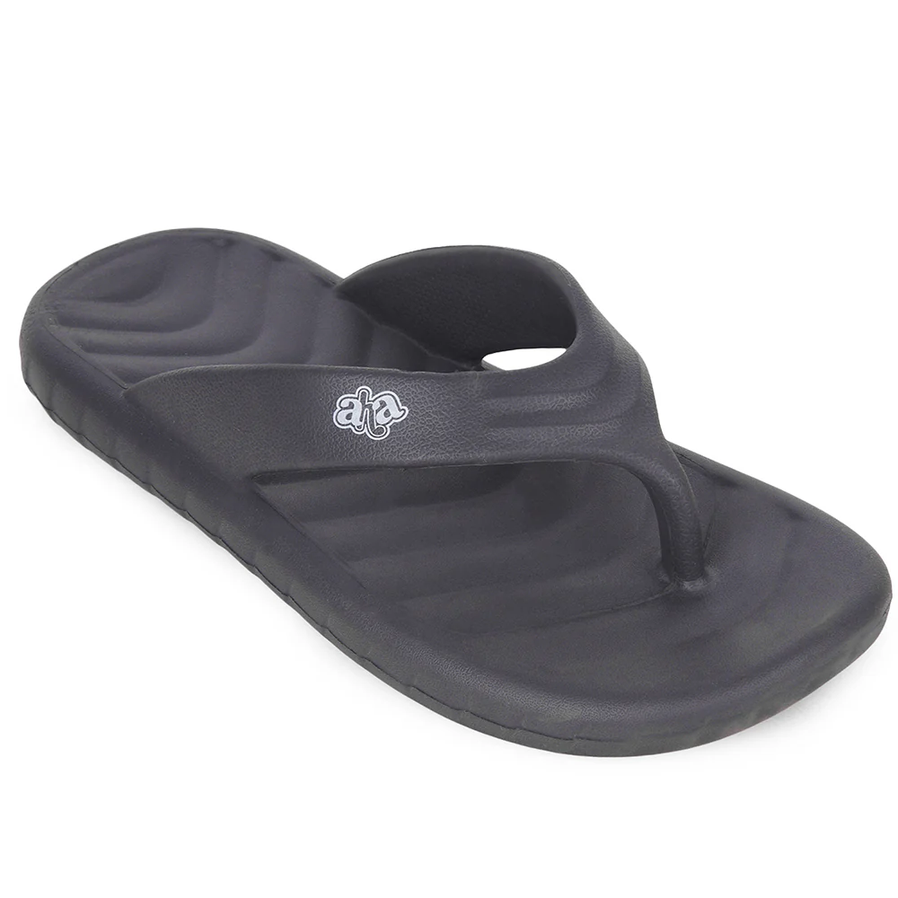 A-HA Grey Casual Slip on Slippers for Men LSC-1E By Liberty
