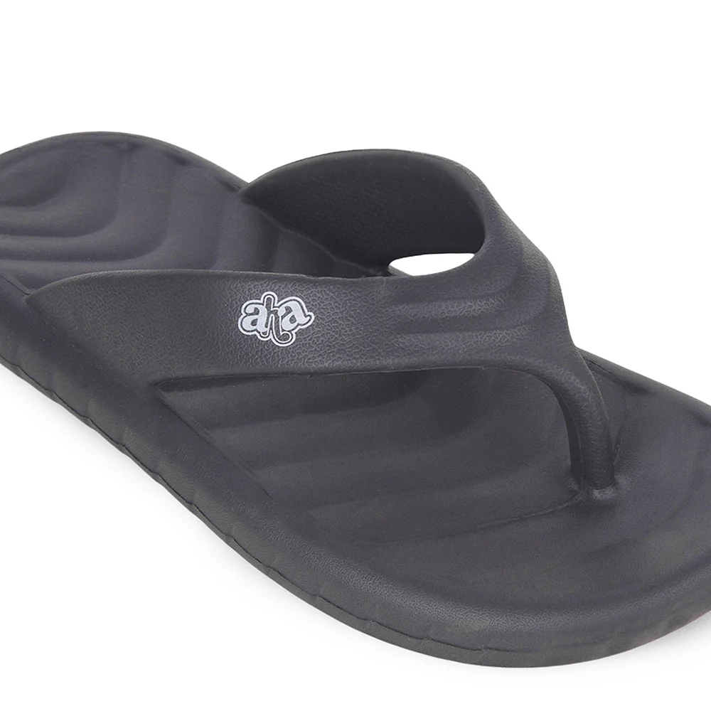 A-HA Grey Casual Slip on Slippers for Men LSC-1E By Liberty - Image 6