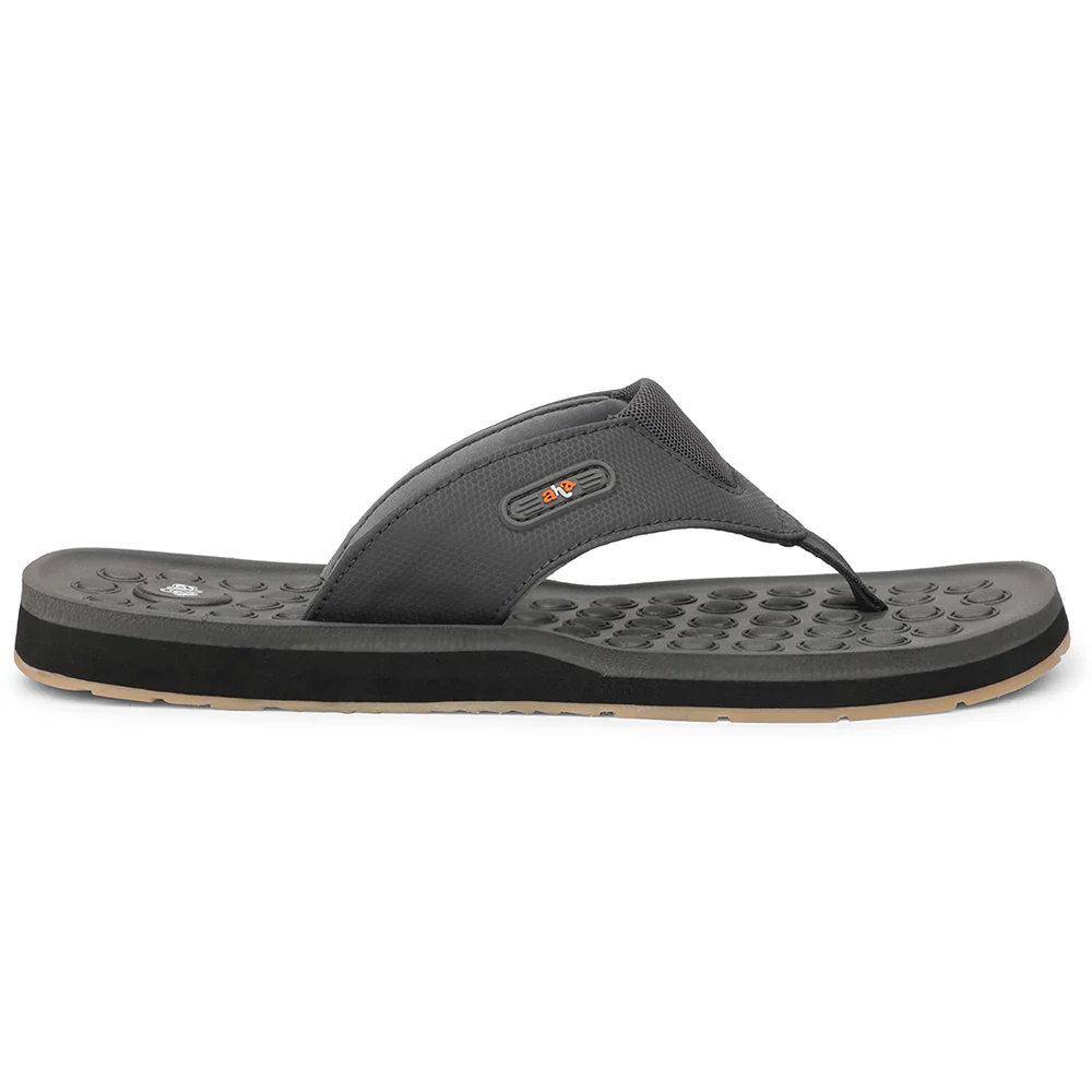 A-HA Grey Casual Slipper For Men ANCO-11 By Liberty - Image 2