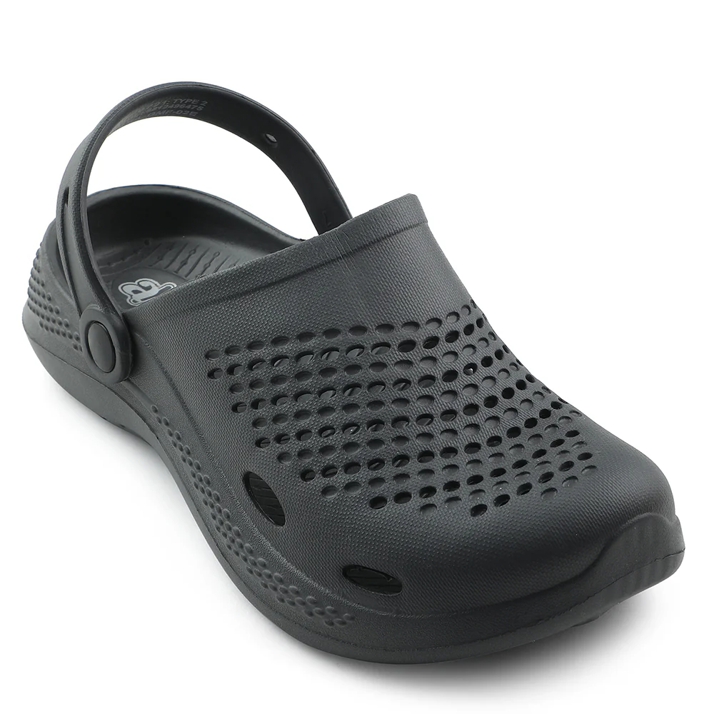 A-HA Grey Slingback Clogs For Men GMF-02E By Liberty