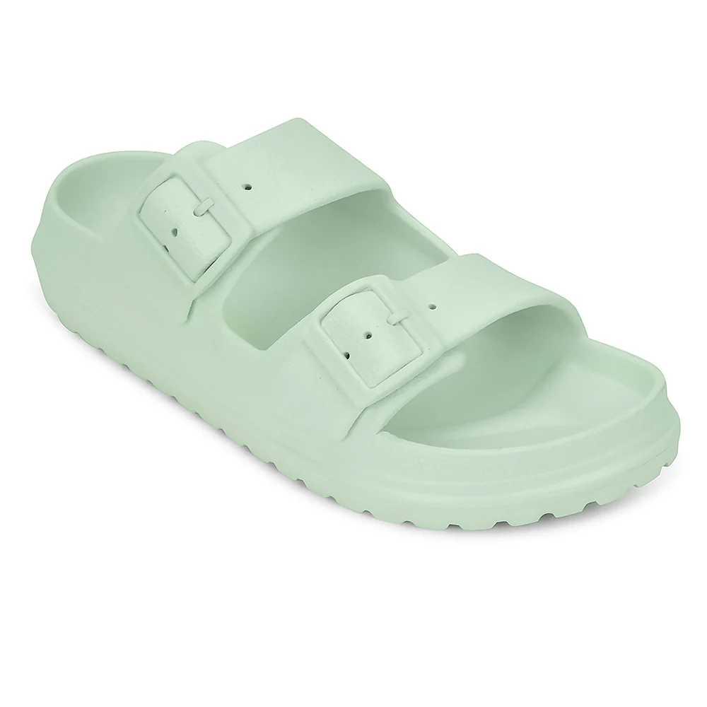 A-HA Light Green Casual Flat Sandal For Women EASYPRO By Liberty