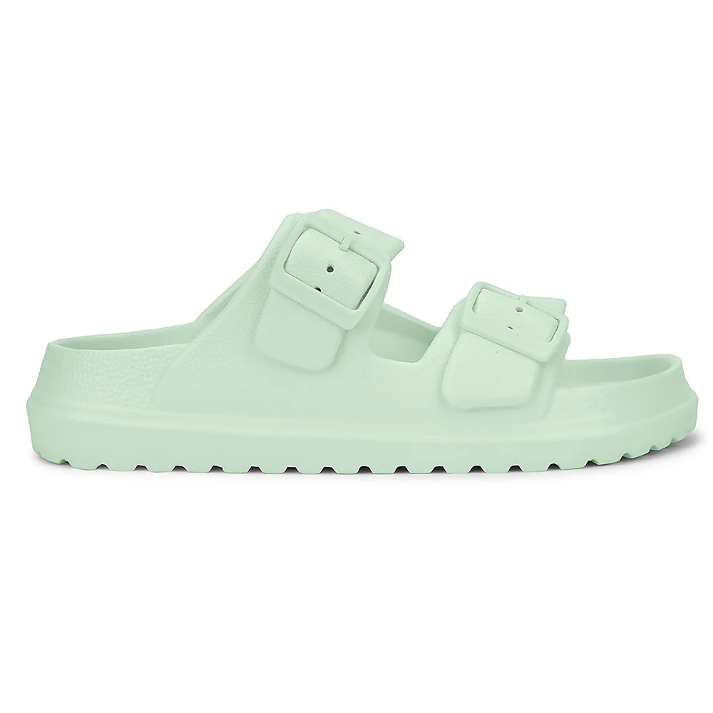 A-HA Light Green Casual Flat Sandal For Women EASYPRO By Liberty - Image 2