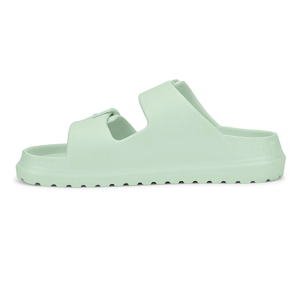 A-HA Light Green Casual Flat Sandal For Women EASYPRO By Liberty - Image 3