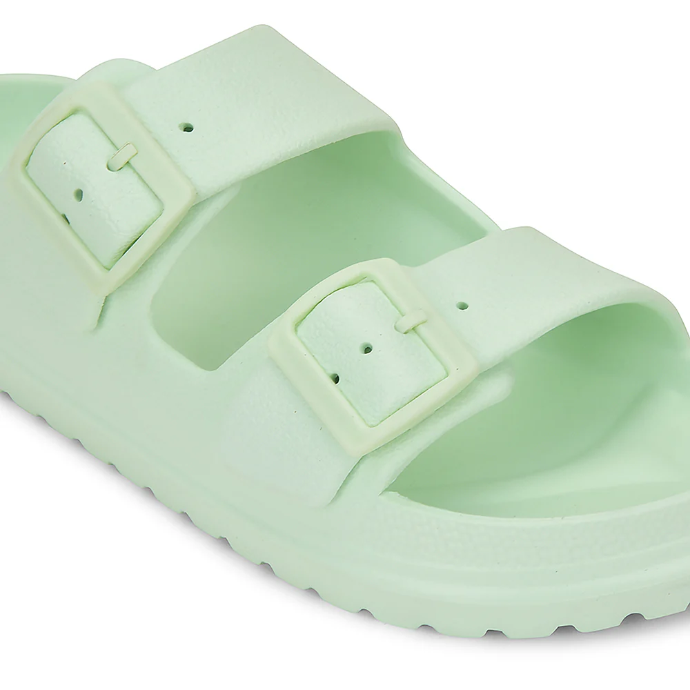 A-HA Light Green Casual Flat Sandal For Women EASYPRO By Liberty - Image 5