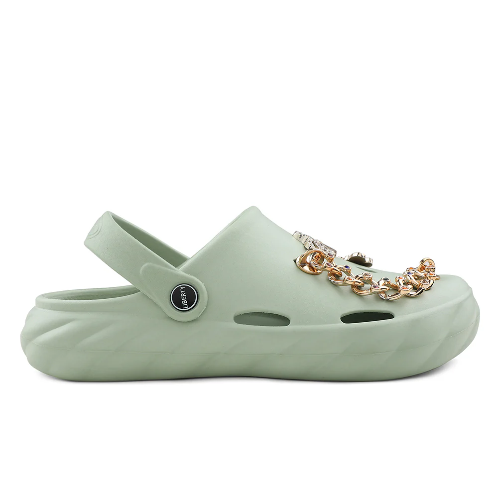 A-HA Light Green Slingback Clogs For Women BEACHWALKL By Liberty - Image 2