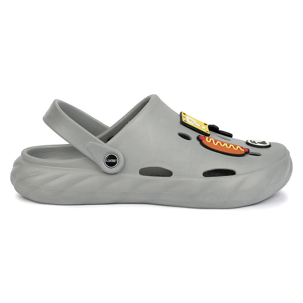 A-HA Light Grey Casual Clogs for Men BEACHWALKM by Liberty - Image 2