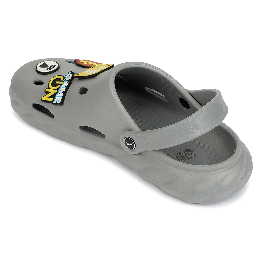 A-HA Light Grey Casual Clogs for Men BEACHWALKM by Liberty - Image 3