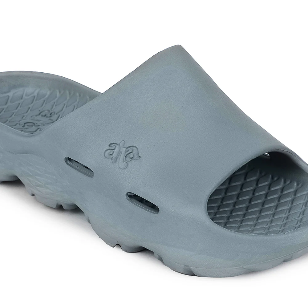 A-HA Light Grey Casual Slipper For Men SOFTWALK By Liberty - Image 4
