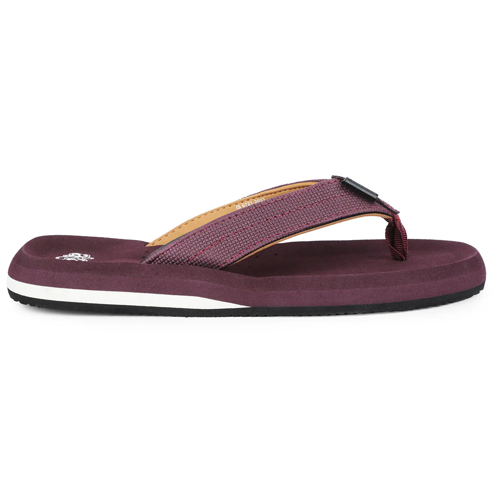 A-HA Maroon Casual Slipper For Men AGL-4 By Liberty - Image 2