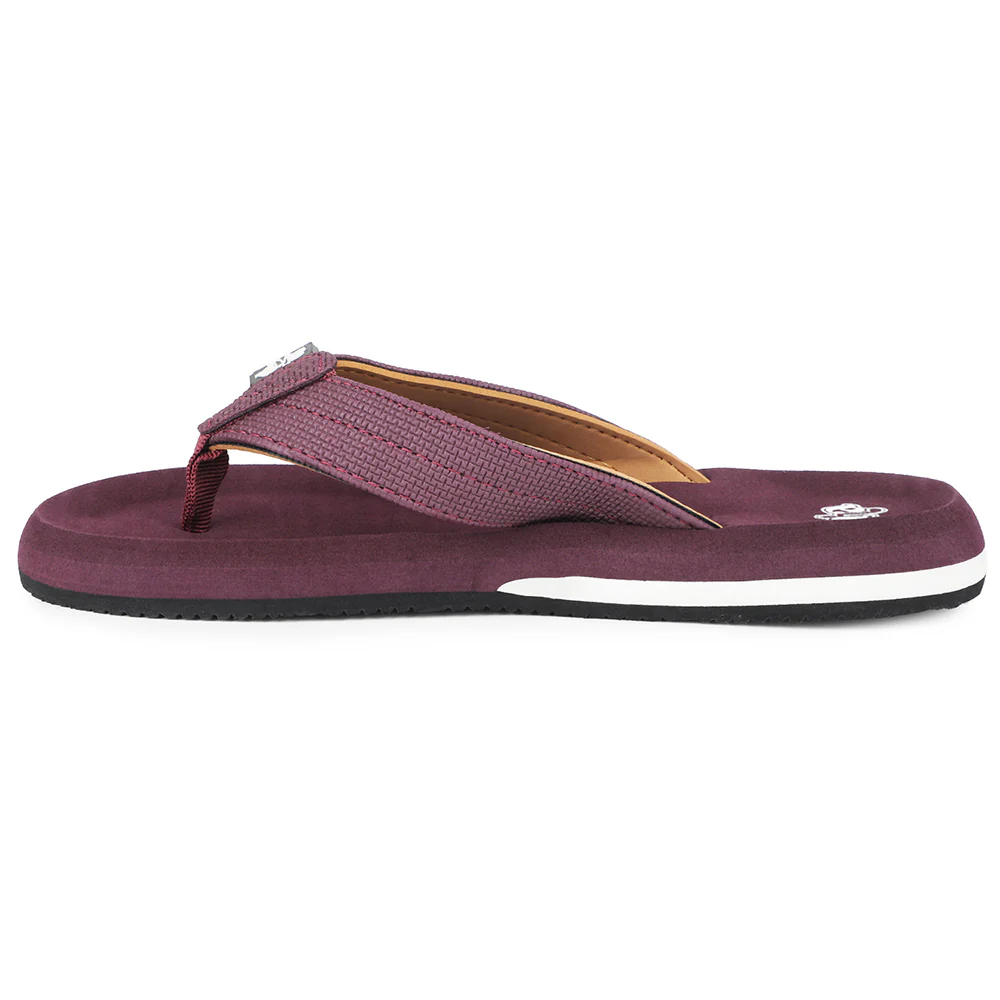 A-HA Maroon Casual Slipper For Men AGL-4 By Liberty - Image 3
