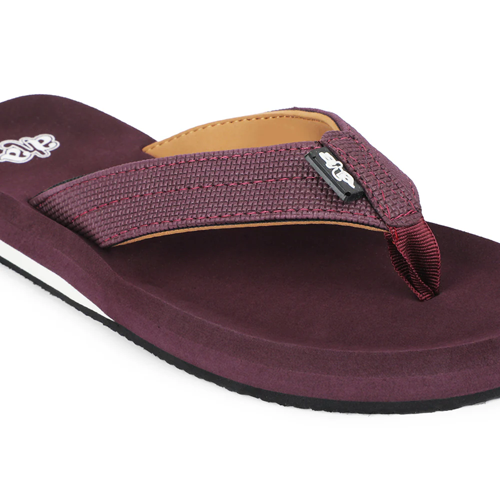 A-HA Maroon Casual Slipper For Men AGL-4 By Liberty - Image 4