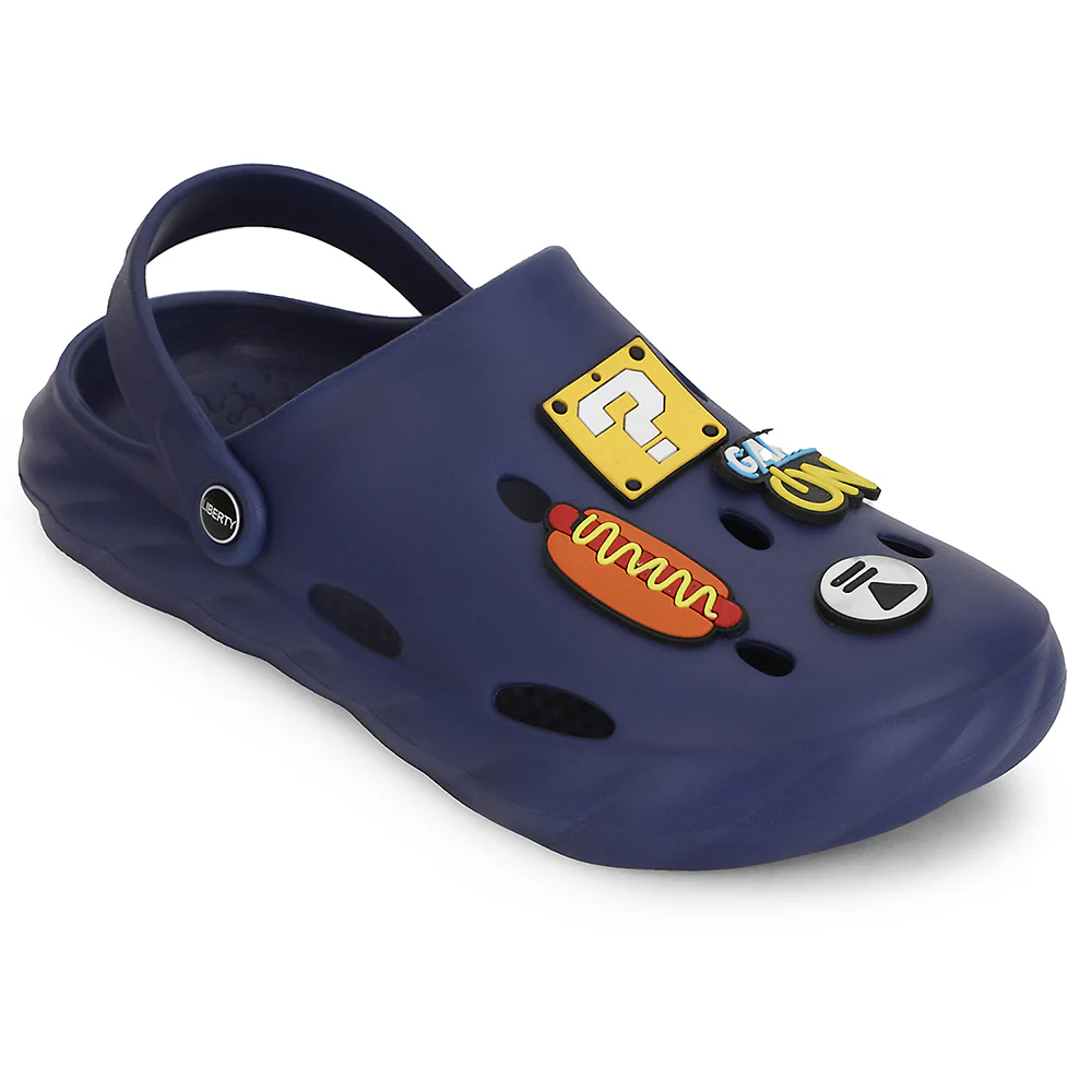 A-HA Navy Blue Casual Clogs For Men BEACHWALKM By Liberty