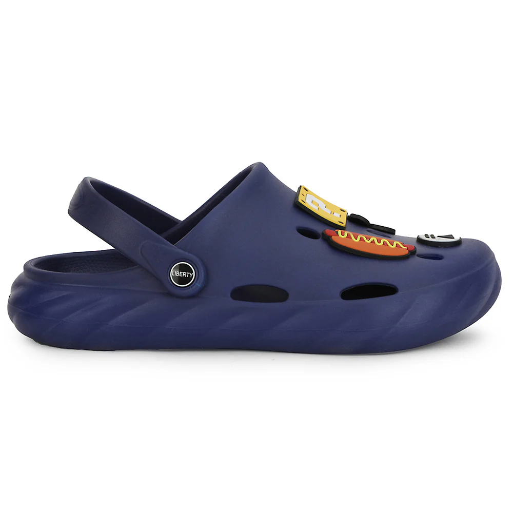 A-HA Navy Blue Casual Clogs For Men BEACHWALKM By Liberty - Image 3