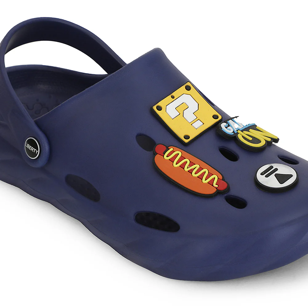 A-HA Navy Blue Casual Clogs For Men BEACHWALKM By Liberty - Image 4