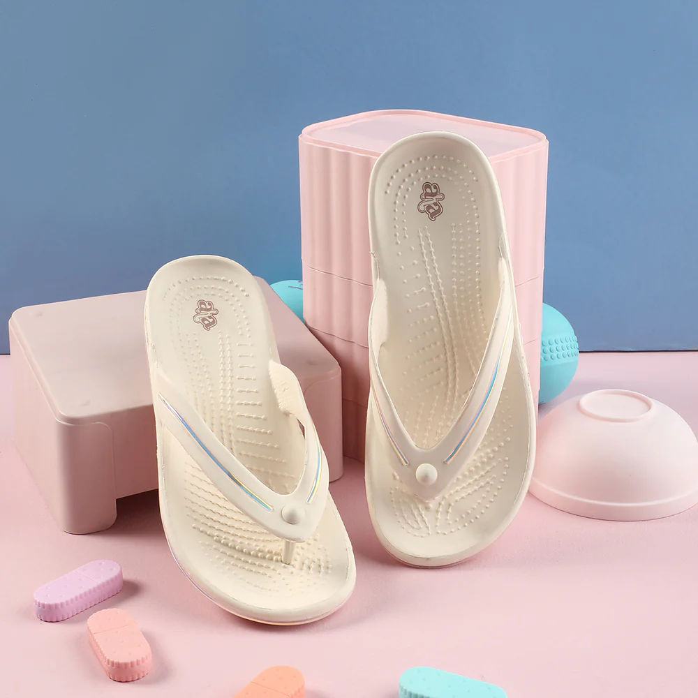 A-HA Off White Casual Slipper For Women MINY By Liberty - Image 4