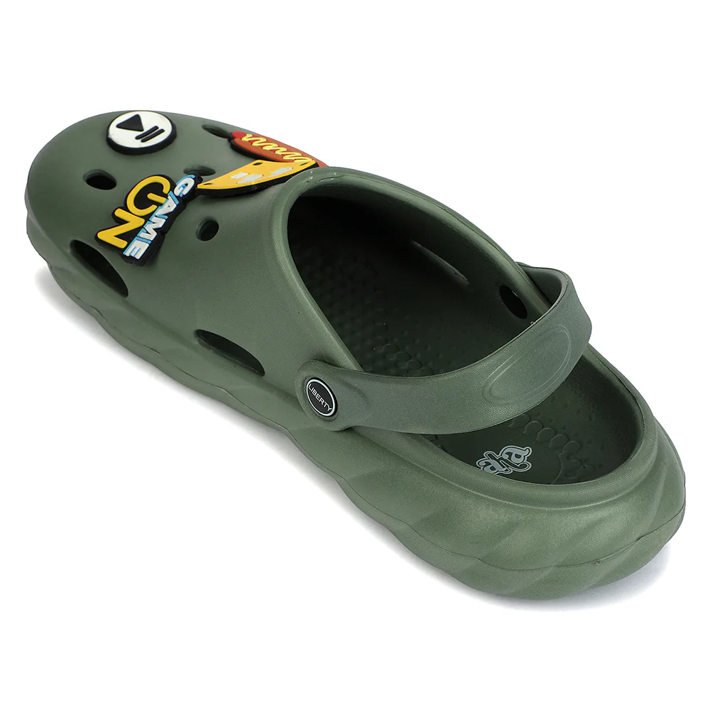 A-HA Olive Green Casual Clogs for Men BEACHWALKM by Liberty - Image 4