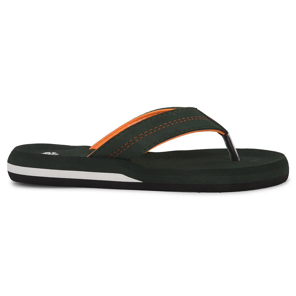 A-HA Olive Green Casual Flip-Flops For Men EXACT By Liberty - Image 2