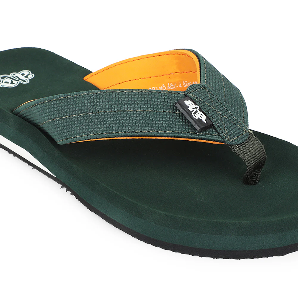 A-HA Olive Green Casual Slipper For Men AGL-4 By Liberty - Image 4