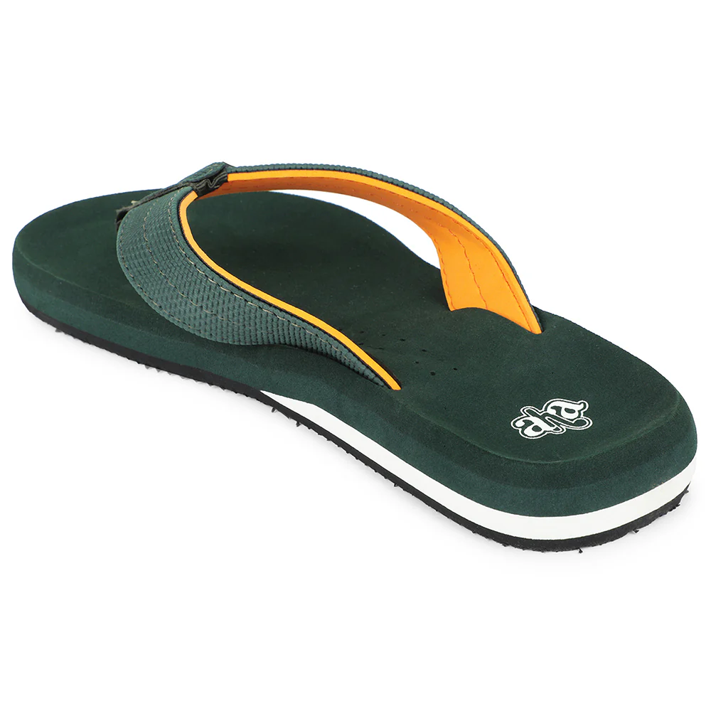 A-HA Olive Green Casual Slipper For Men AGL-4 By Liberty - Image 5
