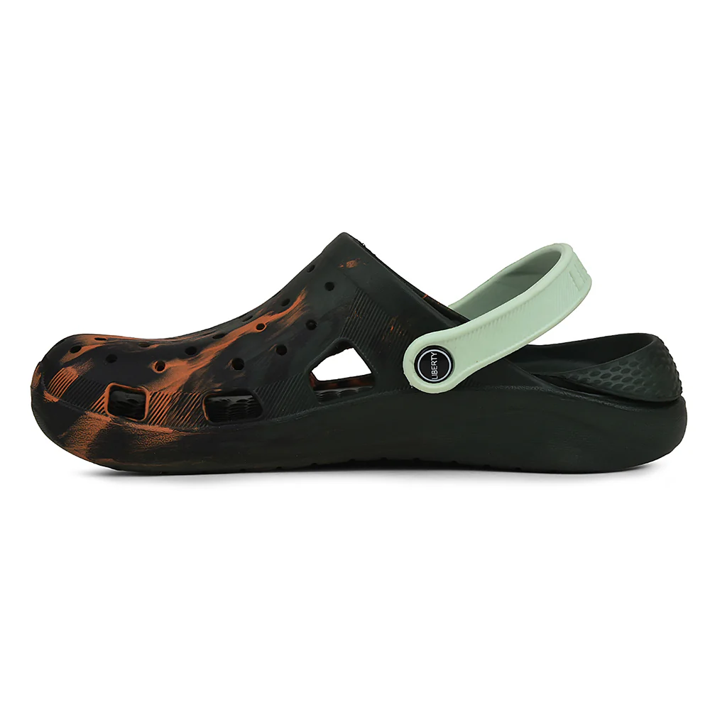 A-HA Olive Green Slingback Clogs For Men LPMXT-961E By Liberty - Image 3
