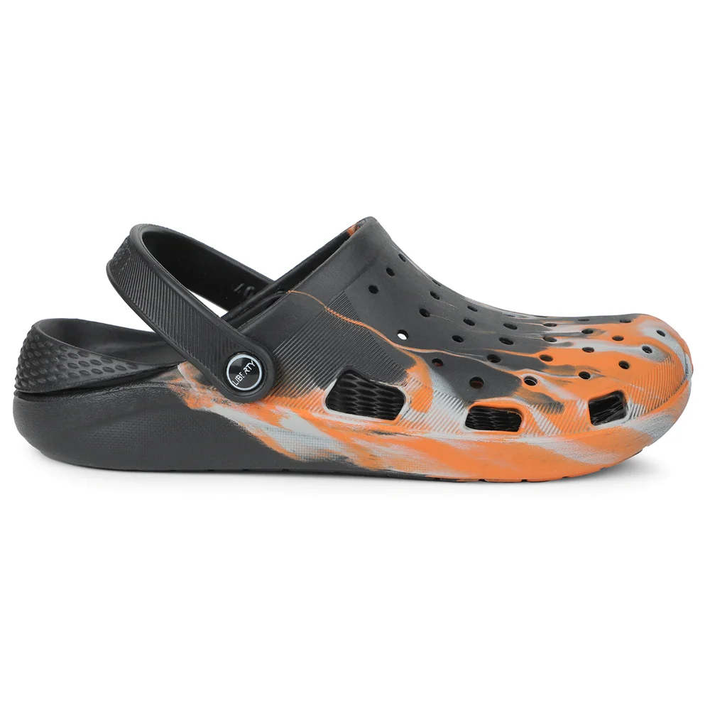 A-HA Orange Slingback Clogs For Men LPMXT-961E By Liberty - Image 2