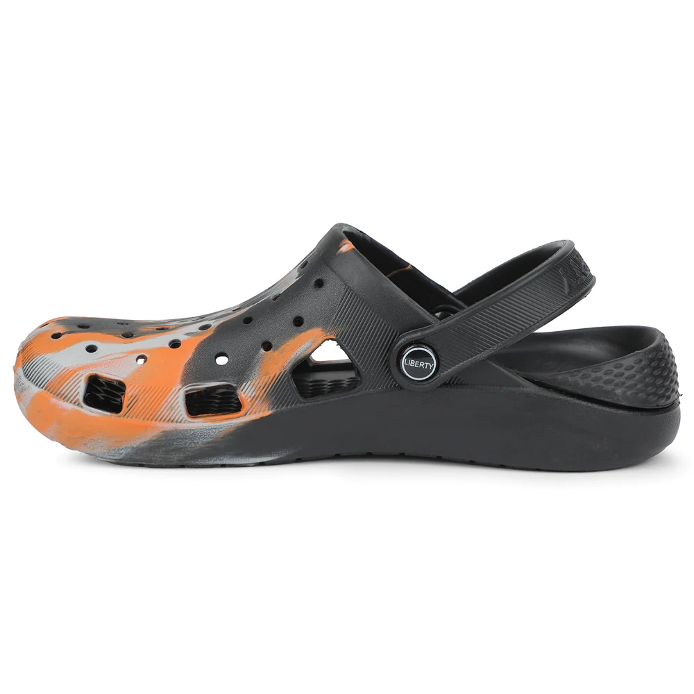 A-HA Orange Slingback Clogs For Men LPMXT-961E By Liberty - Image 3