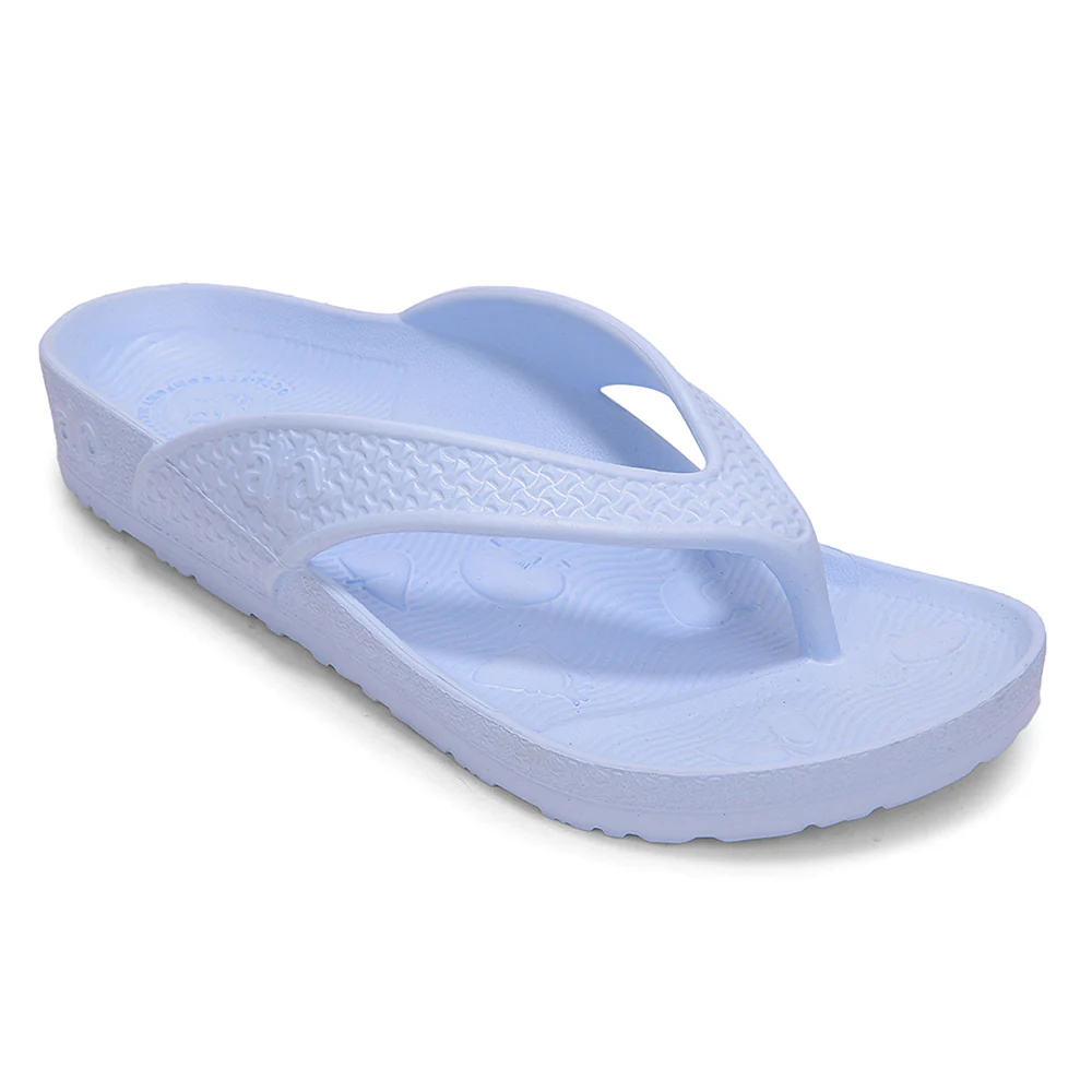 A-HA ORTHO-1L Blue Casual Slip on Slippers for Women by Liberty