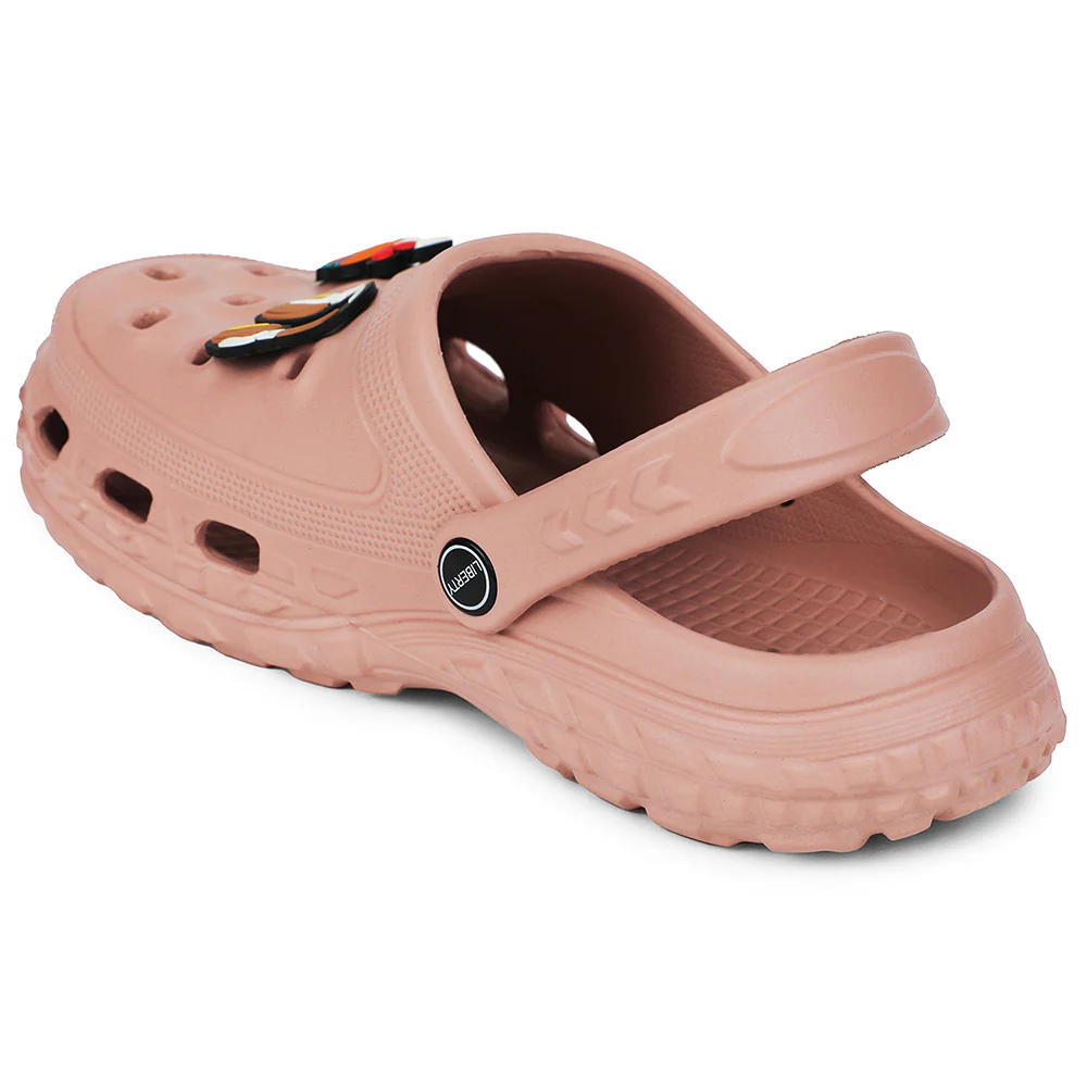 A-HA Peach Casual Slingback Clogs For Kids PRL-4 By Liberty - Image 4