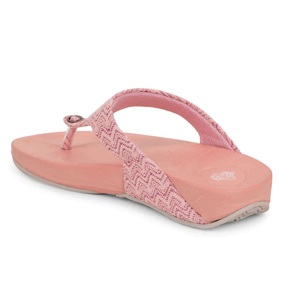 A-HA Peach Casual Slipper For Women DIVA-60E By Liberty - Image 6