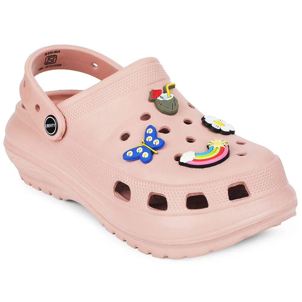 A-HA Peach Slingback Clogs For Women PRL-3 By Liberty