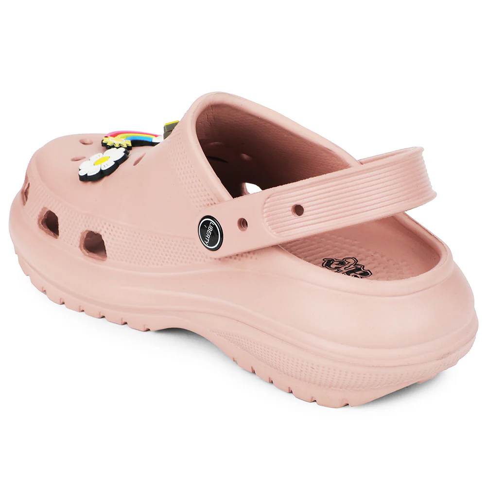 A-HA Peach Slingback Clogs For Women PRL-3 By Liberty - Image 5