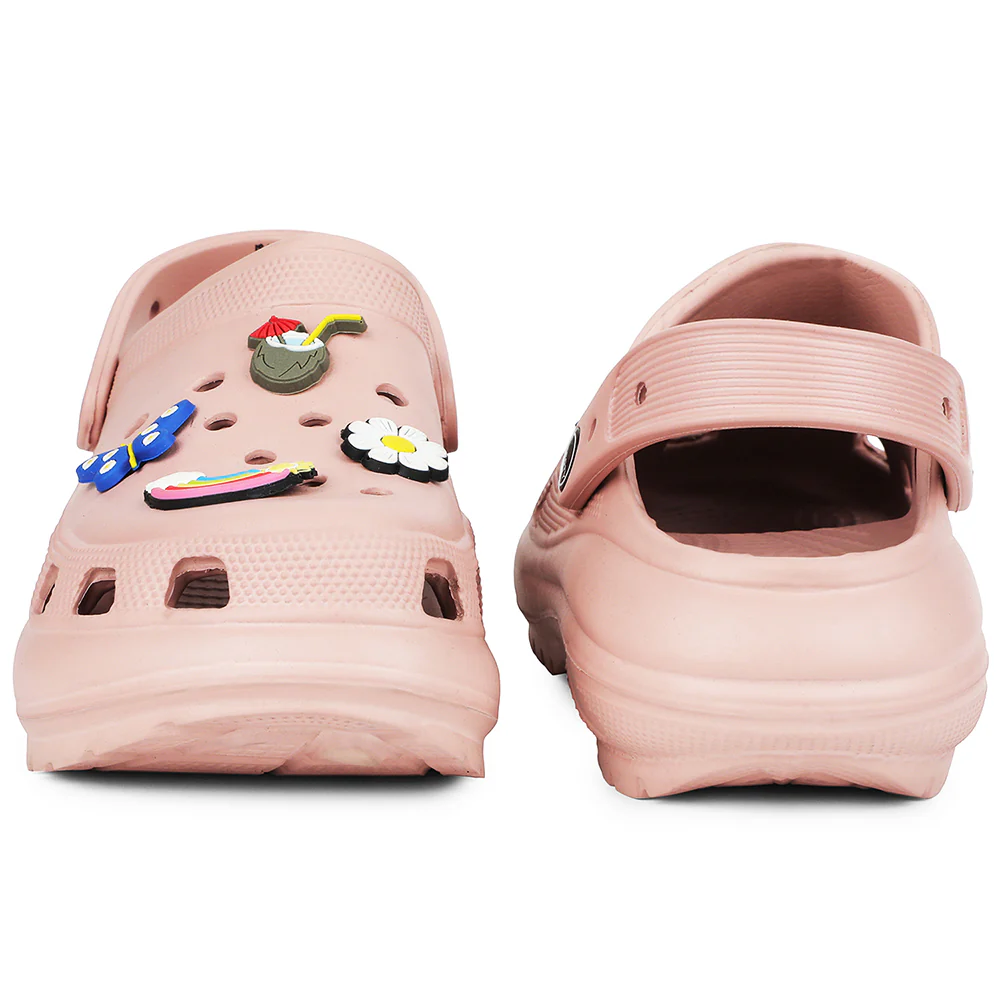 A-HA Peach Slingback Clogs For Women PRL-3 By Liberty - Image 6
