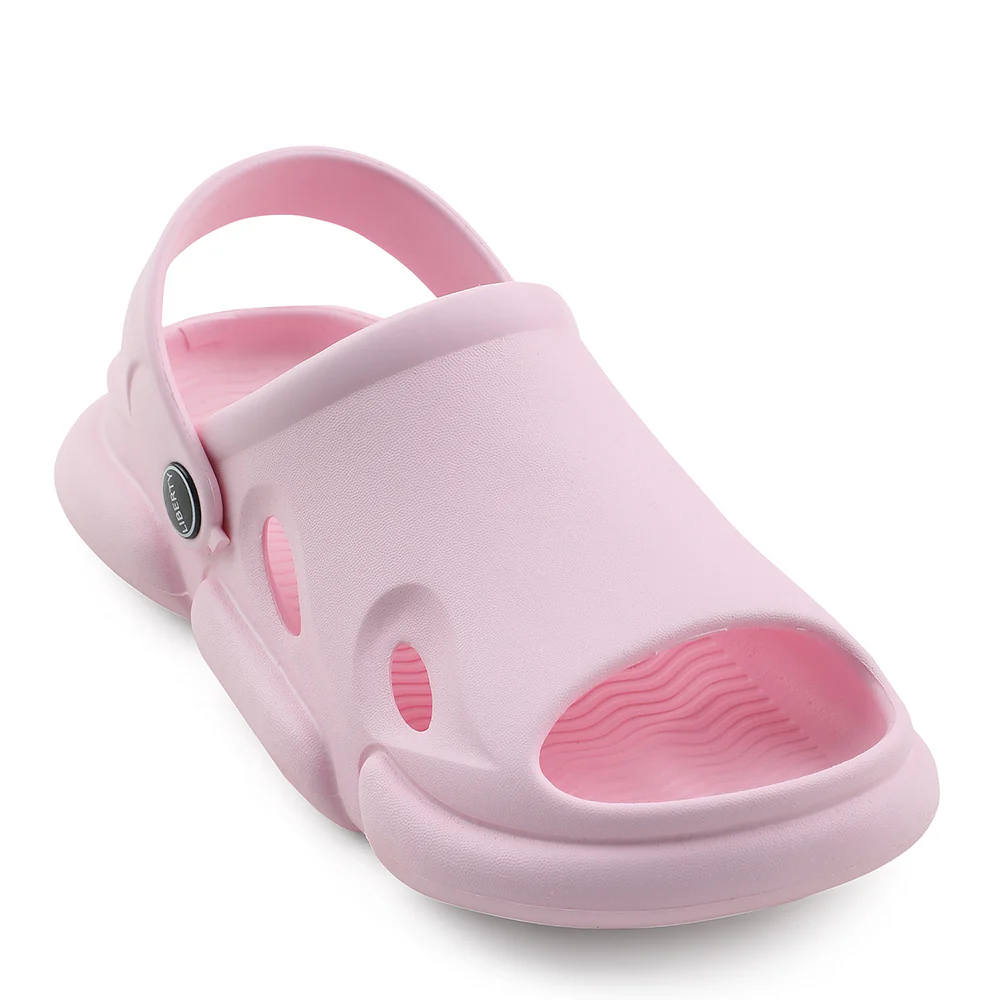 A-HA Pink Casual Clogs For Kids BEACHFIT01 By Liberty