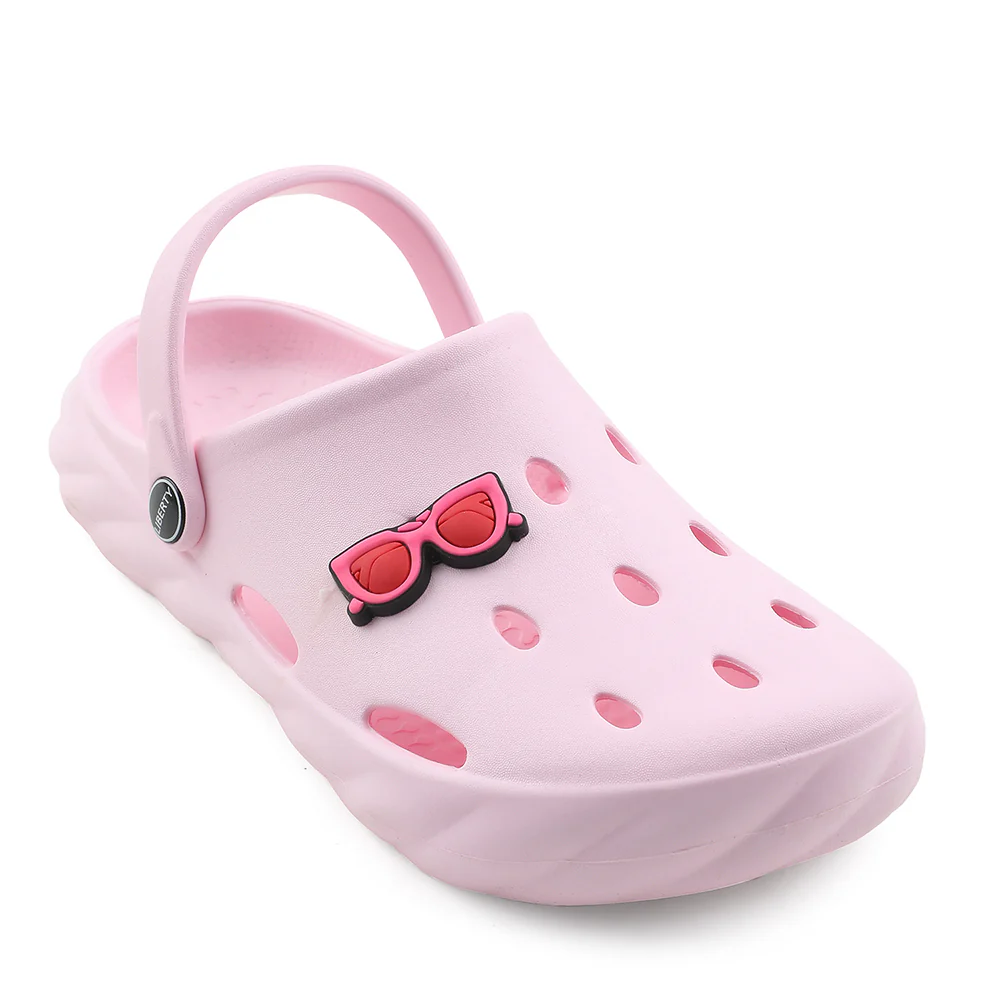 A-HA Pink Casual Clogs For Kids BEACHWALKK By Liberty