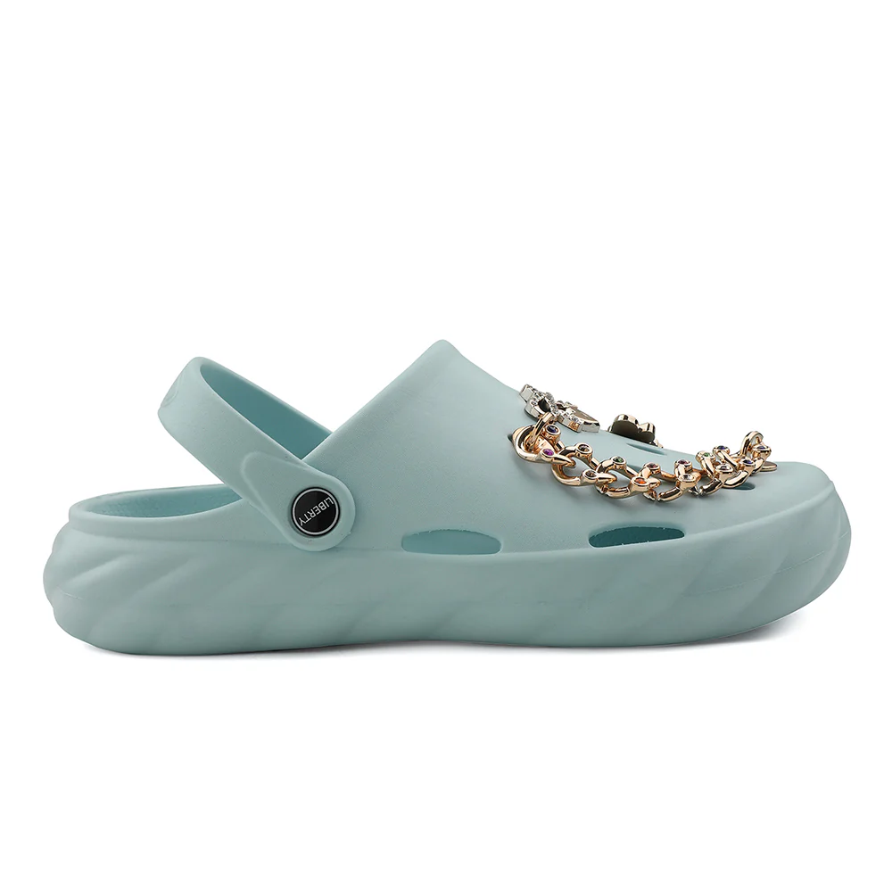 A-HA Sky Blue Slingback Clogs For Women BEACHWALKL By Liberty - Image 2
