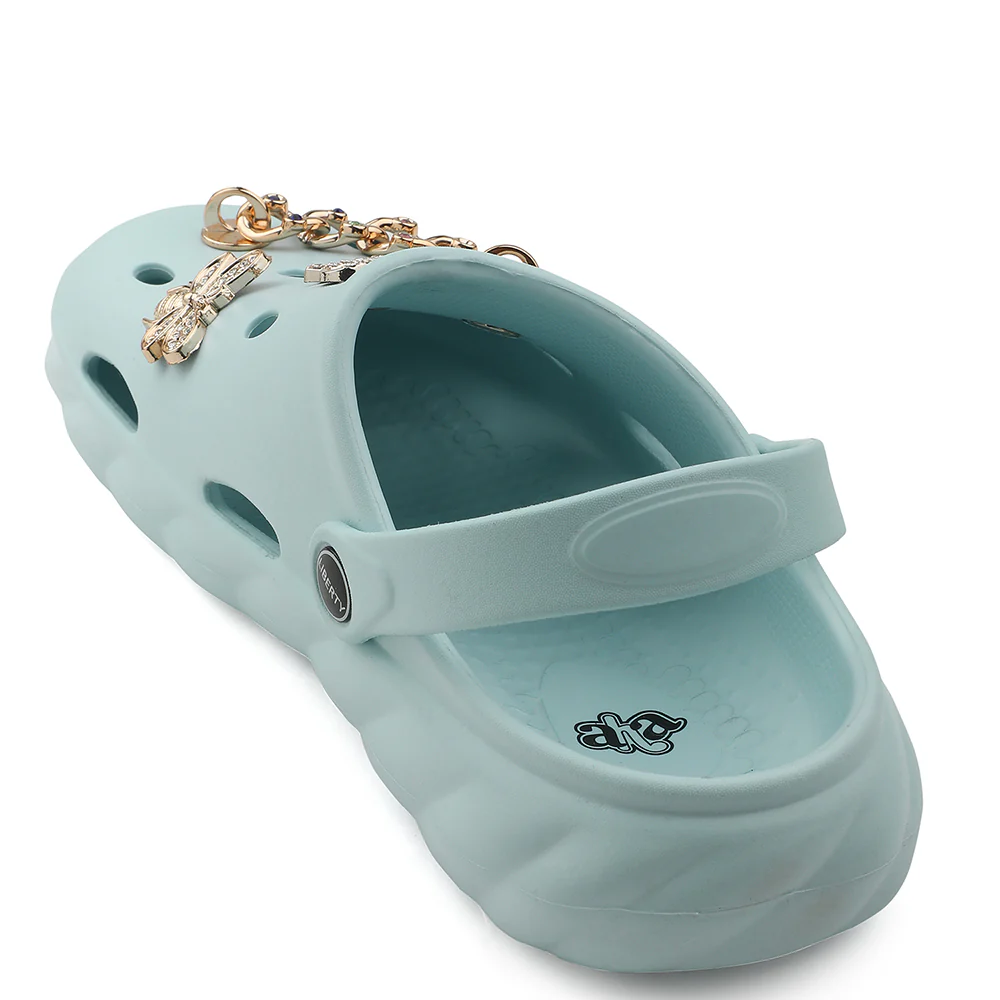 A-HA Sky Blue Slingback Clogs For Women BEACHWALKL By Liberty - Image 4