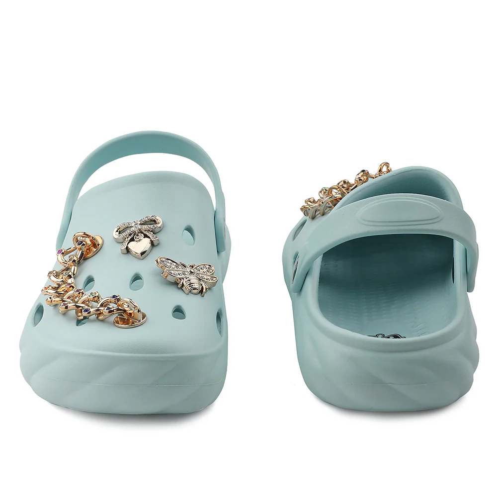 A-HA Sky Blue Slingback Clogs For Women BEACHWALKL By Liberty - Image 6