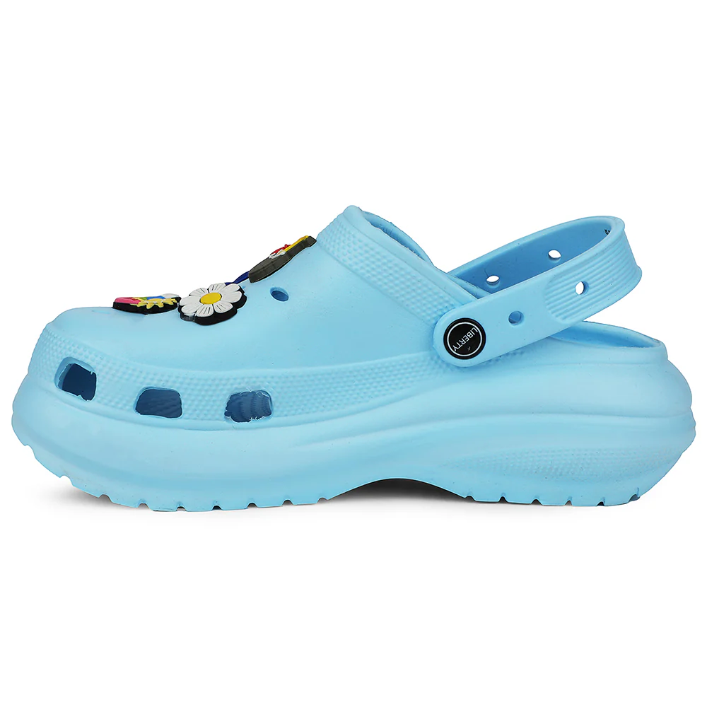 A-HA Sky Blue Slingback Clogs For Women PRL-3 By Liberty - Image 3