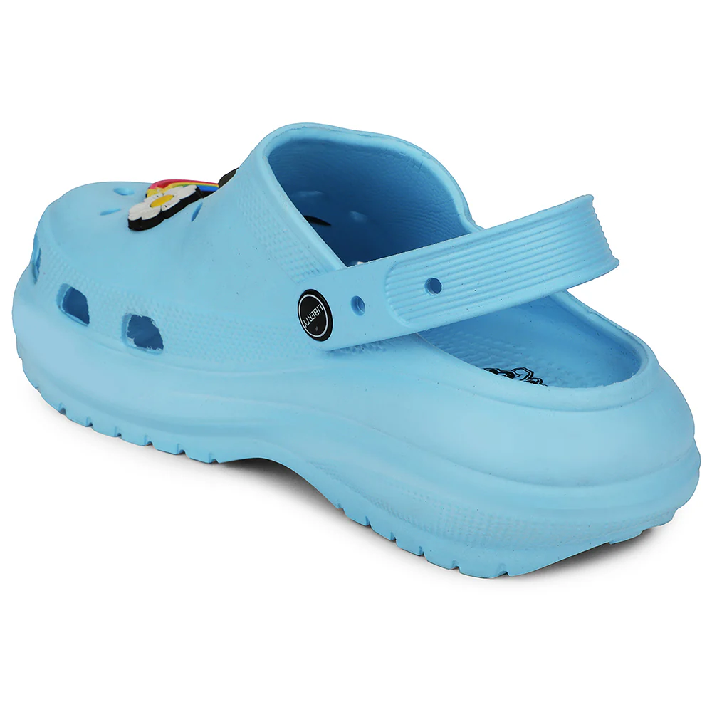 A-HA Sky Blue Slingback Clogs For Women PRL-3 By Liberty - Image 5