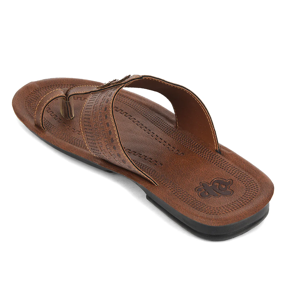 A-HA Tan Casual Flat Sandal For Men MPU-62 By Liberty - Image 6