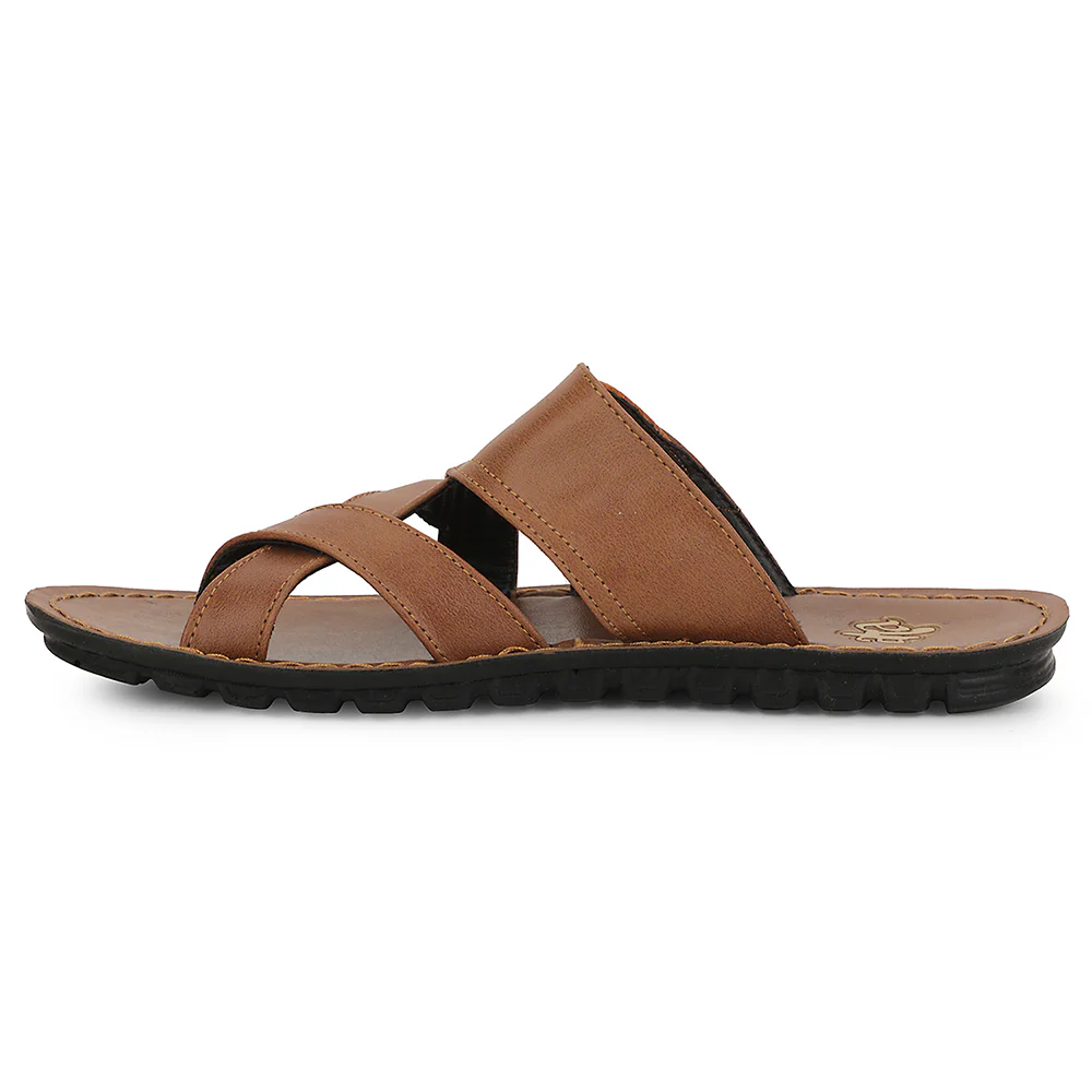 A-HA Tan Casual Slipper For Men 2137-50 By Liberty - Image 3