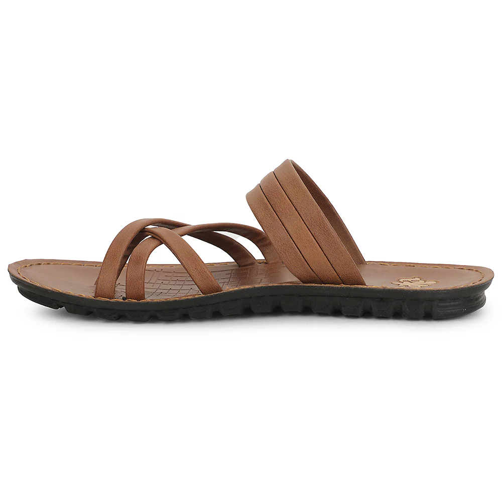 A-HA Tan Casual Slipper For Men MPU-52 By Liberty - Image 3