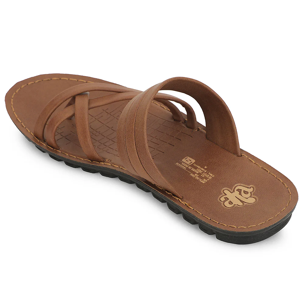A-HA Tan Casual Slipper For Men MPU-52 By Liberty - Image 5