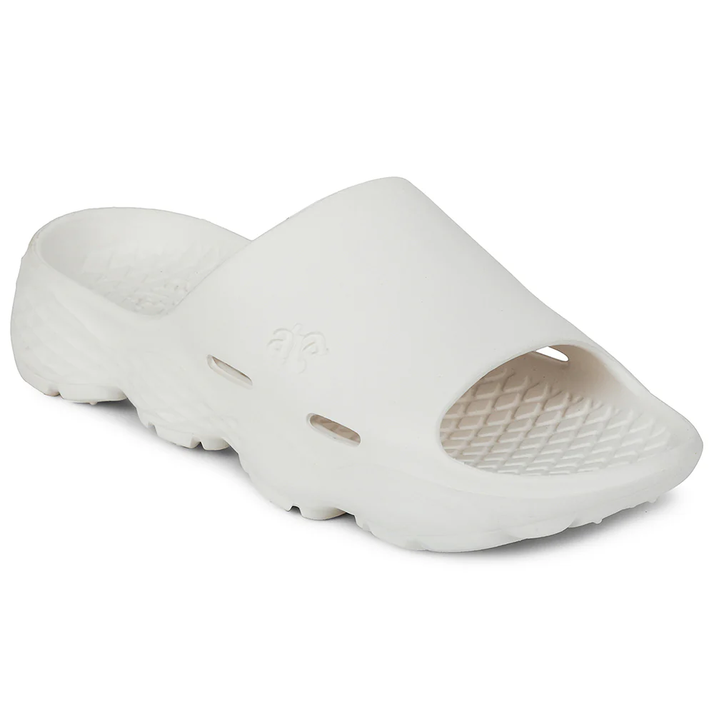 A-HA White Casual Slipper For Men SOFTWALK By Liberty