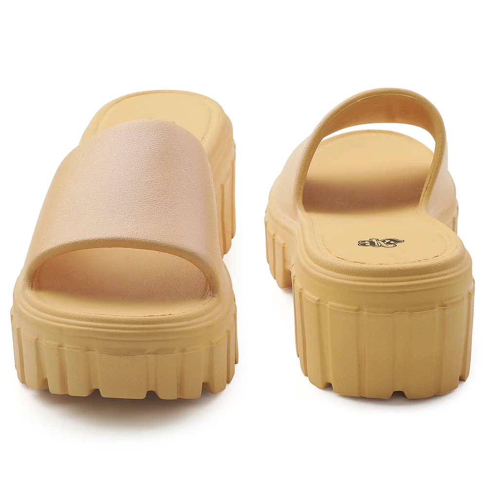 A-HA Yellow Casual Sandal For Women LB46-01E By Liberty - Image 6