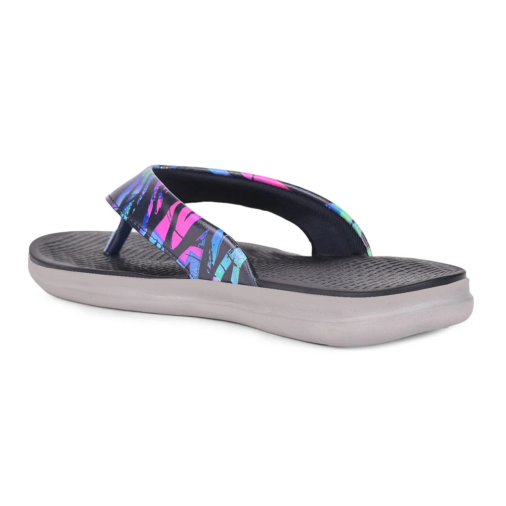 AHA Casual Navy Blue Flip Flops For Women KIARA-6 By Liberty - Image 5
